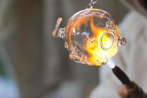 glass working hands photo