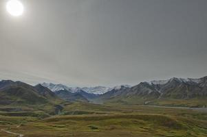 vista al parque denali de alaska foto