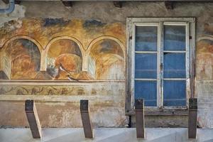 old wooden window exterior view photo