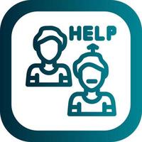 Ask For Help Vector Icon Design