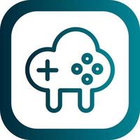 Cloud Game Vector Icon Design