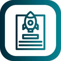 Project Launch Vector Icon Design
