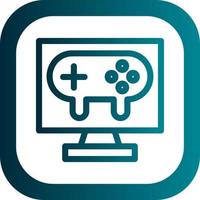 Gaming Pc Vector Icon Design