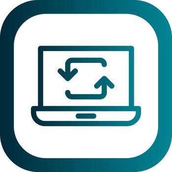 Data Synchronization Vector Icon Design