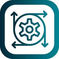 Data Transformation Vector Icon Design