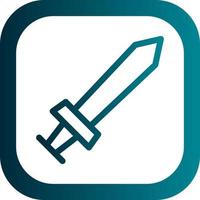 Game Sword Vector Icon Design