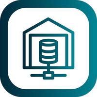 Data Warehouse Vector Icon Design