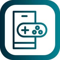 Mobile Gaming Vector Icon Design