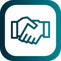 Game Handshake Vector Icon Design
