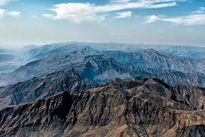 oman mountains aerial view landscape photo