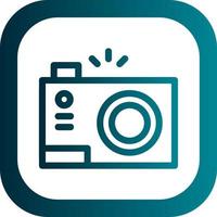 Compact Camera Vector Icon Design