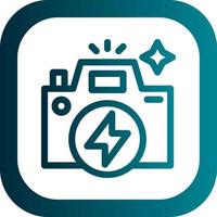 Flash Camera Vector Icon Design