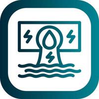 Hydroelectricity Vector Icon Design