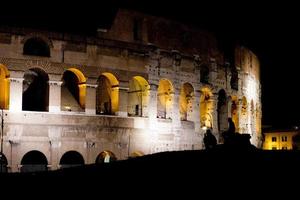 Rome Colosseum night view photo