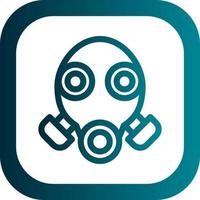 Gas Mask Vector Icon Design