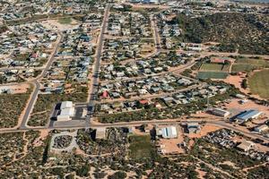 denham village aerial view in shark bay Australia photo