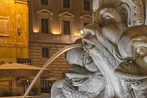 Rome pantheon place fountain photo