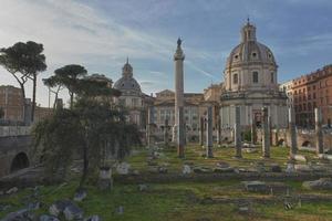 Rome antique market place near imperial forums photo