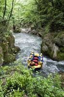 Rafting on a river photo