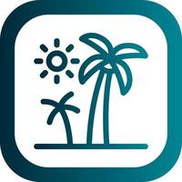 Palm Trees Vector Icon Design