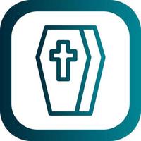 Coffin Vector Icon Design