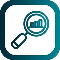 Search Statistics Vector Icon Design