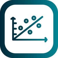 Scatter Plot Vector Icon Design