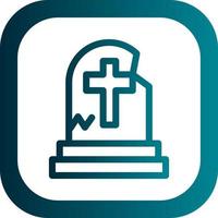 Tombstone Vector Icon Design