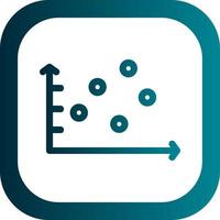 Scatter Graph Vector Icon Design