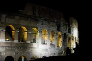 Rome Colosseum night view photo