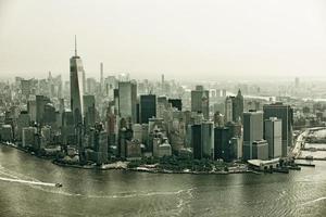 vista aérea de manhattan foto