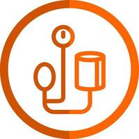 Blood Pressure Gauge Vector Icon Design