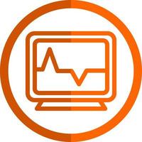 Heart Monitoring Vector Icon Design