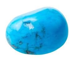 turkvenit blue howlite gemstone isolated photo