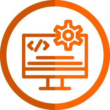 Code Engineering Vector Icon Design
