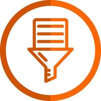 Data Filtering Vector Icon Design