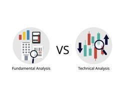 análisis técnico en comparación con el análisis fundamental vector