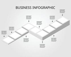 square timeline chart template for infographic for presentation for 9 element vector