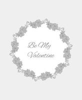 Invitation card with a text Valentine's day vector