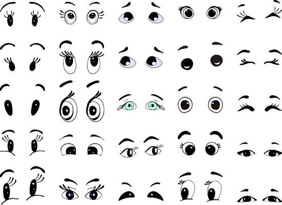 Anime Eyes Vector Art, Icons, and Graphics for Free Download