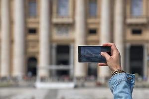 Roma Vaticano sitio Santo pedro catedral disparar por celular teléfono foto