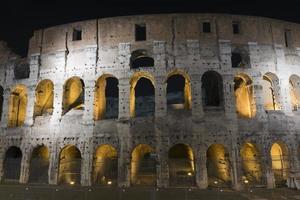 Rome Colosseum night view photo