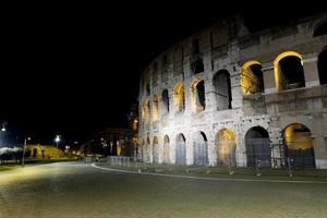 Rome Colosseum night view photo