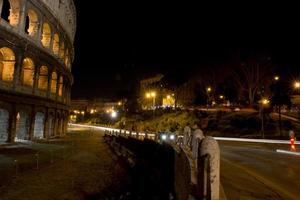 Rome Colosseum night view photo