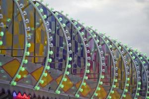 Fun Fair Carnival Luna Park moving lights background photo