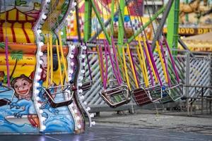 Fun Fair Carnival Luna Park moving carousel photo