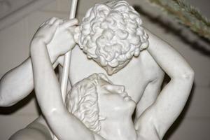 fisher love and psyche marble statue photo