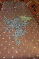 medieval castle internal painted walls photo