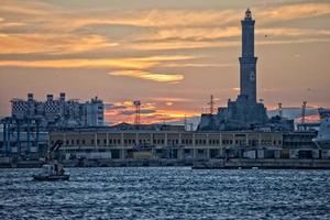 Lightouse Lanterna Genoa town Italy Symbol photo