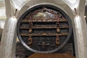 Wine Barrel in a cellar in Germany photo